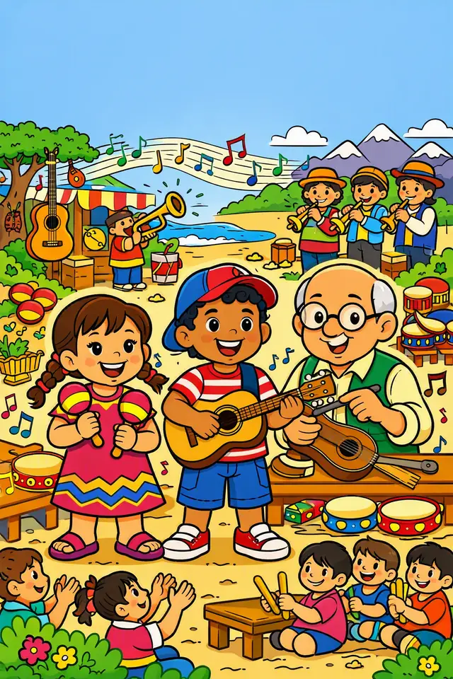Portada de Ritmos para Colorear, un libro para colorear de StoryMint