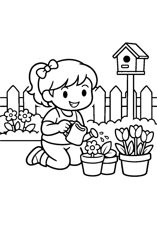 Página para colorear en blanco y negro de Robots para Colorear