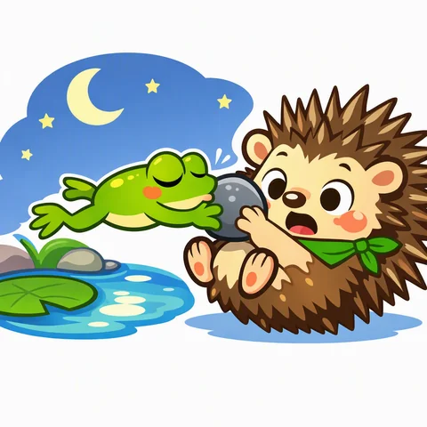 Página 7 de Pip’s Prickly Nighttime Peek-a-Boo