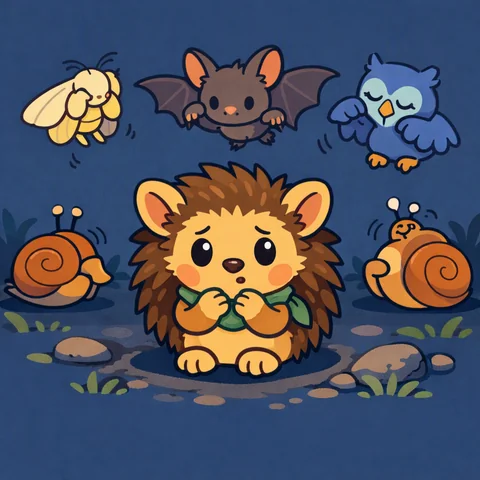 Página 14 de Pip’s Prickly Nighttime Peek-a-Boo
